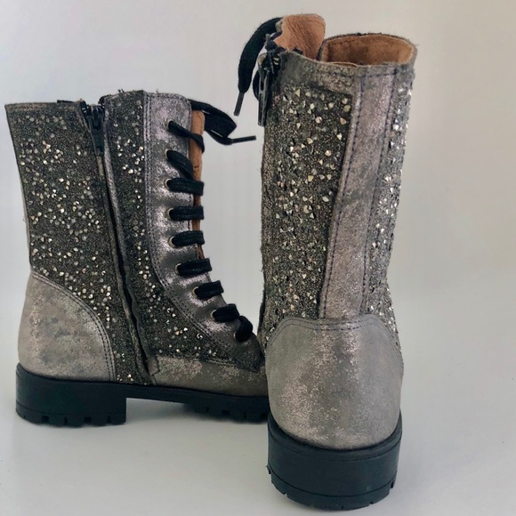 Pili Carrera  Silver Rhinestone  boots - Picture 3 of 5